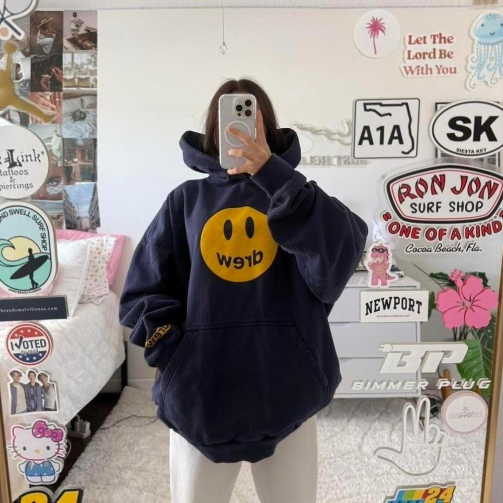 dark navy blue Drew House hoodie - Picture 2 of 8